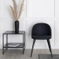 Venture Home Sillas de comedor 2 uds Velvet poliéster negro Venture Home Sillas de comedor 2 uds Velvet poliéster negro