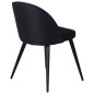 Venture Home Sillas de comedor 2 uds Velvet poliéster negro Venture Home Sillas de comedor 2 uds Velvet poliéster negro