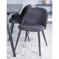 Venture Home Sillas de comedor 2 uds Velvet poliéster negro Venture Home Sillas de comedor 2 uds Velvet poliéster negro