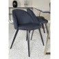 Venture Home Sillas de comedor 2 uds Velvet poliéster negro Venture Home Sillas de comedor 2 uds Velvet poliéster negro