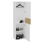 FMD Armario con 2 puertas blanco y roble artesano 54,5x41,7x199,1 cm FMD Armario con 2 puertas blanco y roble artesano 54,5x41,7x199,1 cm