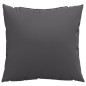 vidaXL Cojines decorativos 4 uds tela gris antracita 60x60 cm vidaXL Cojines decorativos 4 uds tela gris antracita 60x60 cm