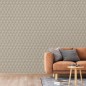 DUTCH WALLCOVERINGS Papel pintado Geometric dorado y verde