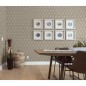 DUTCH WALLCOVERINGS Papel pintado Geometric dorado y verde