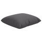 vidaXL Cojines decorativos 4 uds tela gris antracita 60x60 cm vidaXL Cojines decorativos 4 uds tela gris antracita 60x60 cm