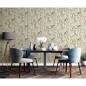 DUTCH WALLCOVERINGS Papel pintado Flamingo color crema y menta DUTCH WALLCOVERINGS Papel pintado Flamingo color crema y menta
