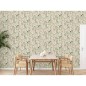 DUTCH WALLCOVERINGS Papel pintado Flamingo color crema y menta DUTCH WALLCOVERINGS Papel pintado Flamingo color crema y menta
