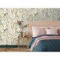 DUTCH WALLCOVERINGS Papel pintado Flamingo color crema y menta DUTCH WALLCOVERINGS Papel pintado Flamingo color crema y menta