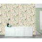 DUTCH WALLCOVERINGS Papel pintado Flamingo color crema y menta DUTCH WALLCOVERINGS Papel pintado Flamingo color crema y menta