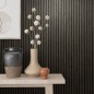 Noordwand Papel pintado Botanica Wooden Slats negro y gris Noordwand Papel pintado Botanica Wooden Slats negro y gris