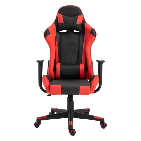 Rousseau Silla de gaming Eric de cuero sintético rojo