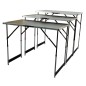 Brüder Mannesmann Set de mesas plegables multiusos 3 piezas aluminio Brüder Mannesmann Set de mesas plegables multiusos 3 piezas aluminio