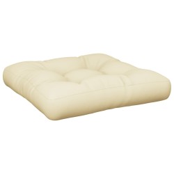 vidaXL Cojín para sofá de palets tela crema 60x60x12 cm