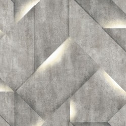DUTCH WALLCOVERINGS Papel pintado Onyx gris oscuro