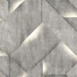 DUTCH WALLCOVERINGS Papel pintado Onyx gris oscuro