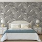 DUTCH WALLCOVERINGS Papel pintado Onyx gris oscuro