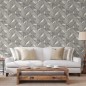 DUTCH WALLCOVERINGS Papel pintado Onyx gris oscuro