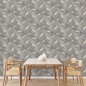 DUTCH WALLCOVERINGS Papel pintado Onyx gris oscuro