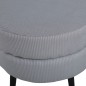 Venture Home Puf de pana Pot negro y gris 40x40x40 cm Venture Home Puf de pana Pot negro y gris 40x40x40 cm