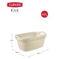 Curver Cesto de ropa sucia Knit 40L blanco crema Curver Cesto de ropa sucia Knit 40L blanco crema