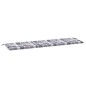 vidaXL Cojín de banco de jardín tela Oxford a cuadros gris 180x50x3 cm vidaXL Cojín de banco de jardín tela Oxford a cuadros gris 180x50x3 cm