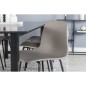 Venture Home Sillas de comedor 2 uds Arctic plástico negro y caqui Venture Home Sillas de comedor 2 uds Arctic plástico negro y caqui