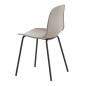 Venture Home Sillas de comedor 2 uds Arctic plástico negro y caqui Venture Home Sillas de comedor 2 uds Arctic plástico negro y caqui