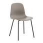 Venture Home Sillas de comedor 2 uds Arctic plástico negro y caqui Venture Home Sillas de comedor 2 uds Arctic plástico negro y caqui