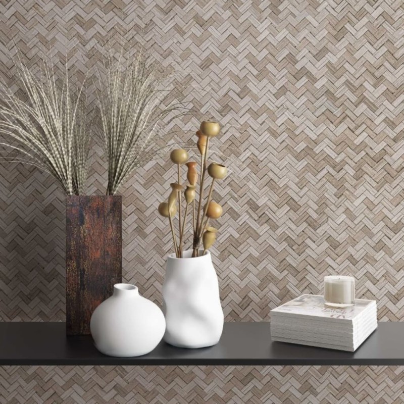 Noordwand Papel pintado Botanica Rattan Wickerwork marrón y beige Noordwand Papel pintado Botanica Rattan Wickerwork marrón y beige