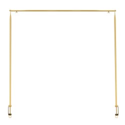 Esschert Design Barra decorativa de mesa con abrazadera dorada
