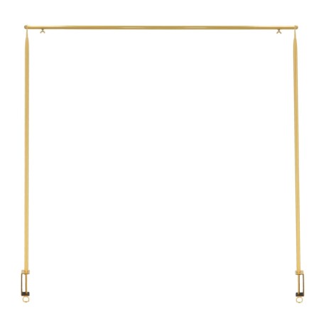 Esschert Design Barra decorativa de mesa con abrazadera dorada