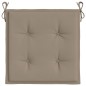 vidaXL Cojines de silla de jardín 6 uds tela Oxford taupé 50x50x3 cm vidaXL Cojines de silla de jardín 6 uds tela Oxford taupé 50x50x3 cm
