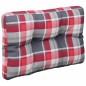 vidaXL Cojín para sofá de palets tela a cuadros rojo 50x40x12 cm vidaXL Cojín para sofá de palets tela a cuadros rojo 50x40x12 cm