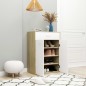 vidaXL Mueble zapatero de contrachapada blanco y roble 60x35x84 cm vidaXL Mueble zapatero de contrachapada blanco y roble 60x35x84 cm