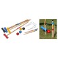 HI Juego de cróquet 18 piezas para 4 jugadores madera HI Juego de cróquet 18 piezas para 4 jugadores madera