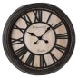 H&S Collection Reloj de pared números romanos London negro y natural H&S Collection Reloj de pared números romanos London negro y natural