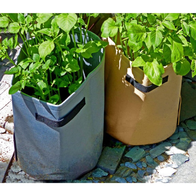 Nature Bolsa para cultivar patatas gris antracita 37 L Nature Bolsa para cultivar patatas gris antracita 37 L