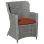 Madison Cojín para silla de mimbre de jardín Panama terracota 48x48 cm Madison Cojín para silla de mimbre de jardín Panama terracota 48x48 cm