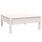 vidaXL Juego de muebles de jardín 3 pzas y cojines blanco madera pino vidaXL Juego de muebles de jardín 3 pzas y cojines blanco madera pino