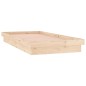vidaXL Estructura de cama con LED madera maciza 100x200 cm vidaXL Estructura de cama con LED madera maciza 100x200 cm