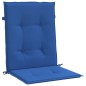 vidaXL Cojín silla jardín respaldo bajo 4 uds tela Oxford azul vidaXL Cojín silla jardín respaldo bajo 4 uds tela Oxford azul