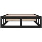 vidaXL Estructura de cama individual de madera maciza negra 90x190 cm vidaXL Estructura de cama individual de madera maciza negra 90x190 cm