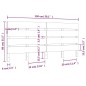 vidaXL Cabecero madera maciza de pino 150x3x80 cm vidaXL Cabecero madera maciza de pino 150x3x80 cm