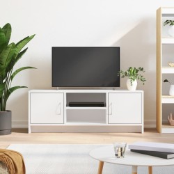 vidaXL Mueble de TV madera de ingeniería blanco 102x30x37,5 cm