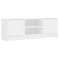 vidaXL Mueble de TV madera de ingeniería blanco 102x30x37,5 cm vidaXL Mueble de TV madera de ingeniería blanco 102x30x37,5 cm