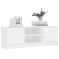 vidaXL Mueble de TV madera de ingeniería blanco 102x30x37,5 cm vidaXL Mueble de TV madera de ingeniería blanco 102x30x37,5 cm