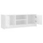 vidaXL Mueble de TV madera de ingeniería blanco 102x30x37,5 cm vidaXL Mueble de TV madera de ingeniería blanco 102x30x37,5 cm