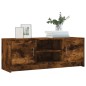 vidaXL Mueble de TV madera de ingeniería roble ahumado 102x30x37,5 cm vidaXL Mueble de TV madera de ingeniería roble ahumado 102x30x37,5 cm