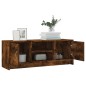 vidaXL Mueble de TV madera de ingeniería roble ahumado 102x30x37,5 cm vidaXL Mueble de TV madera de ingeniería roble ahumado 102x30x37,5 cm