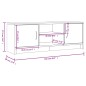vidaXL Mueble de TV madera de ingeniería roble ahumado 102x30x37,5 cm vidaXL Mueble de TV madera de ingeniería roble ahumado 102x30x37,5 cm